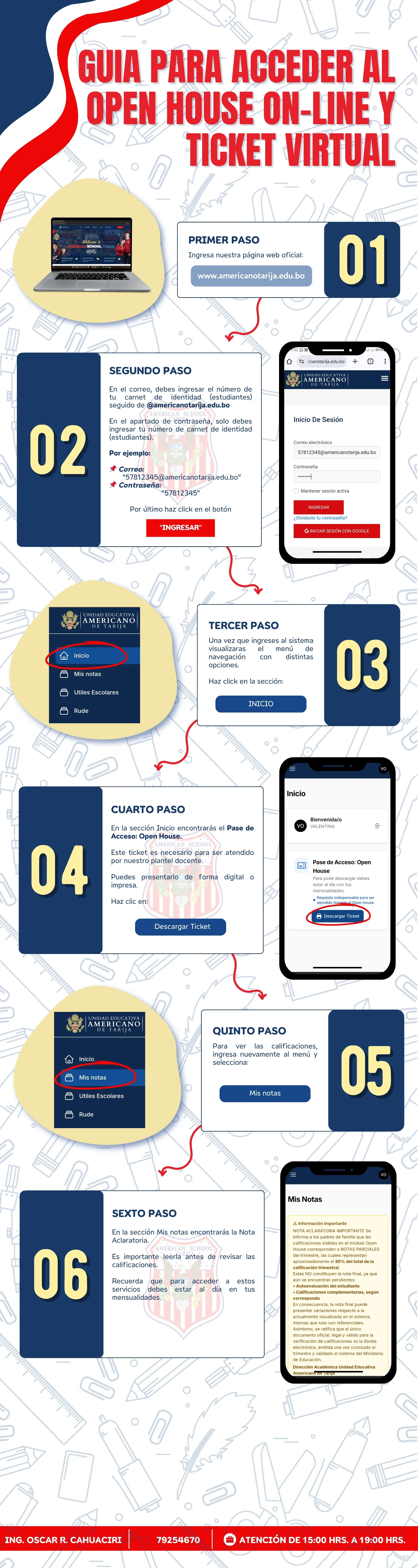 Infograma para descargar la lista de utiles
